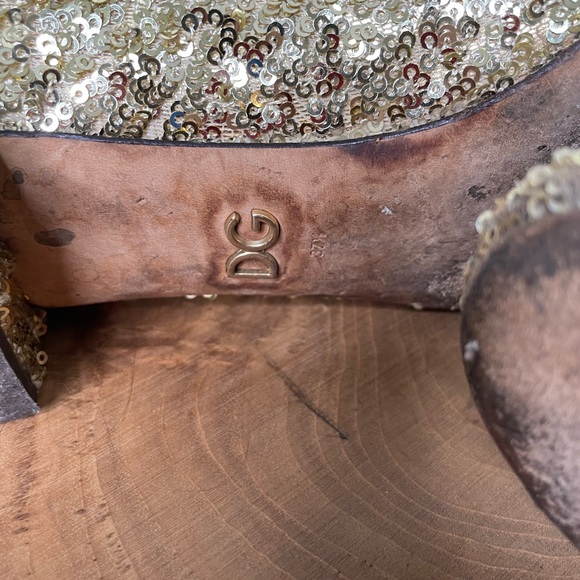 Dolce and Gabanna gold sequin sock booties 7.5 - Picture 10 of 14